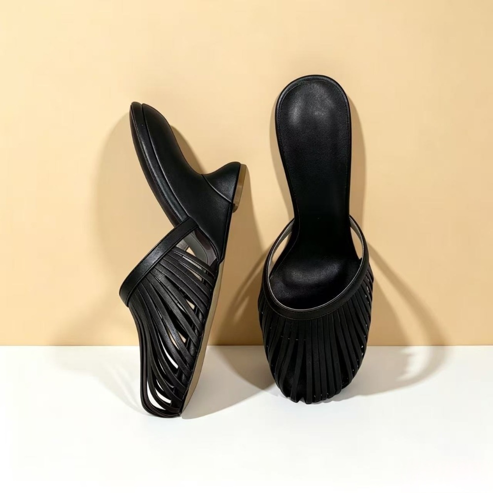 Women'S Shoes Quality - 2026 Summer Women Metallic Strap Cutout