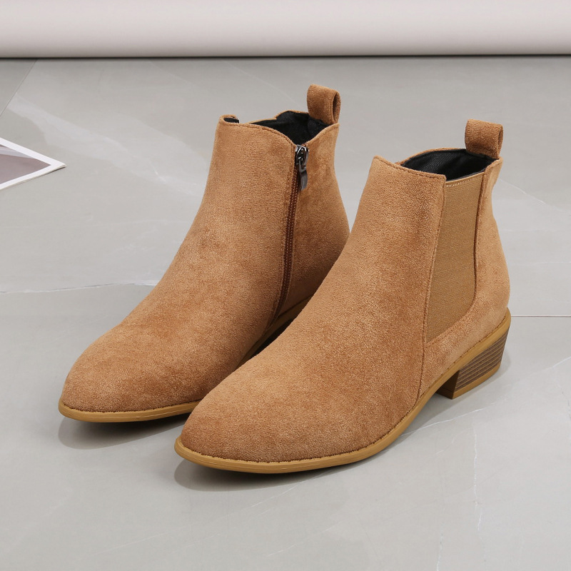 Sock Boot Women - Women's Short Boots Autumn Pointed Flannel