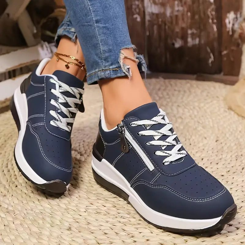 Women Side Zipper Platform Sne - Oxford Lace Up Women review and price