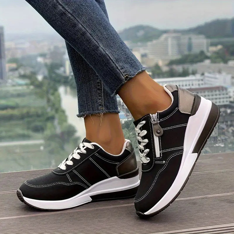 Women Side Zipper Platform Sne - Oxford Lace Up Women review and price