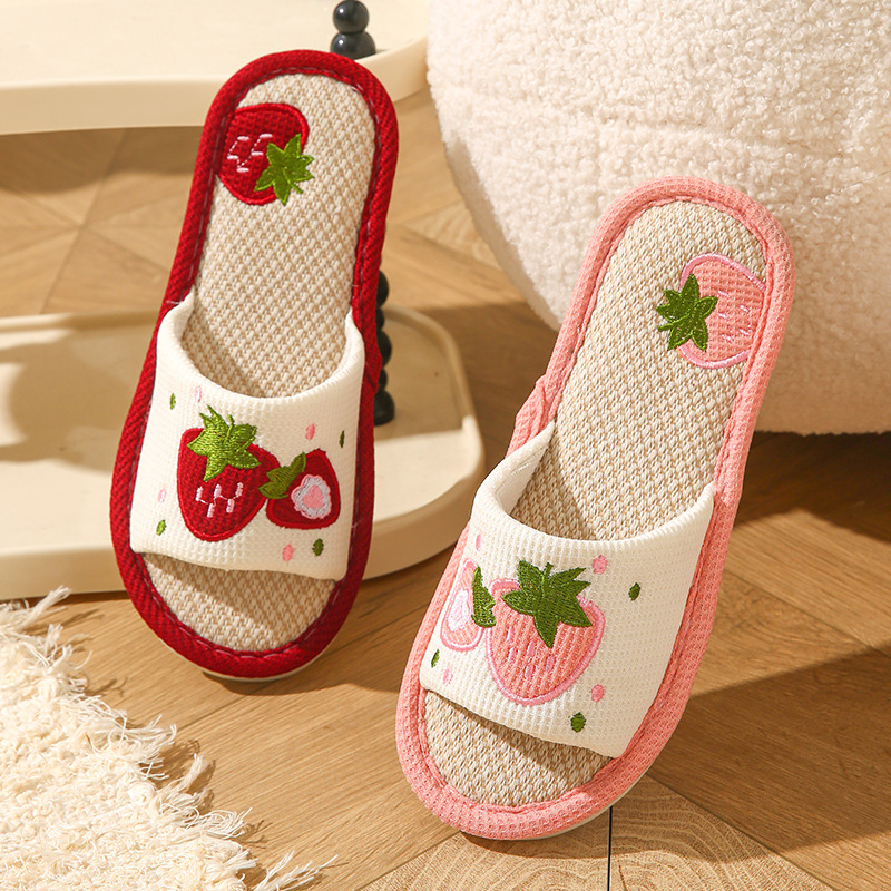 Strawberry Linen Women Slipper - Mule Slip On review and price