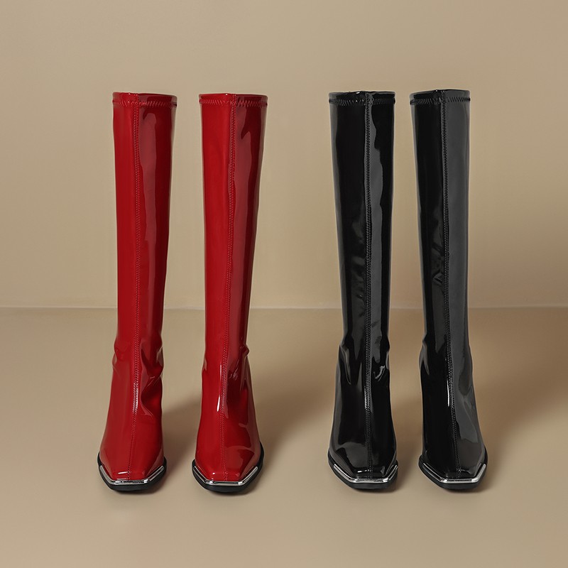 Knee High Boots Autumn New Squ - Knee High Boots Women review and price